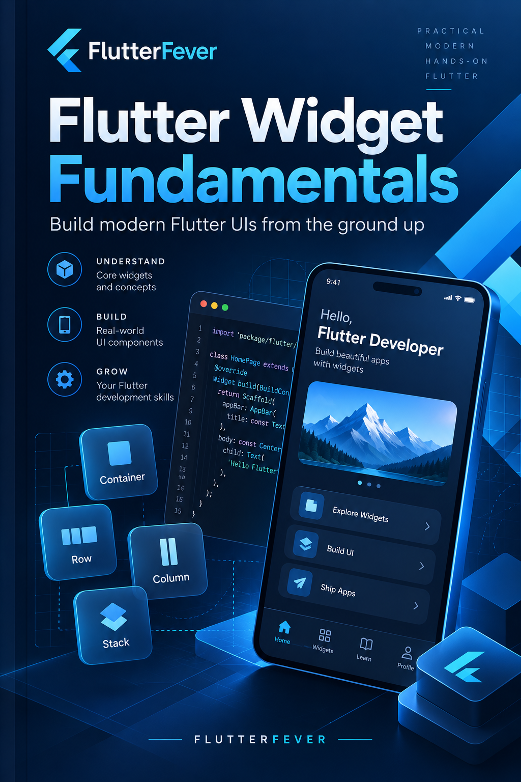 Flutter Widget Fundamentals: The Ultimate Cheat Sheet PDF for Beginners