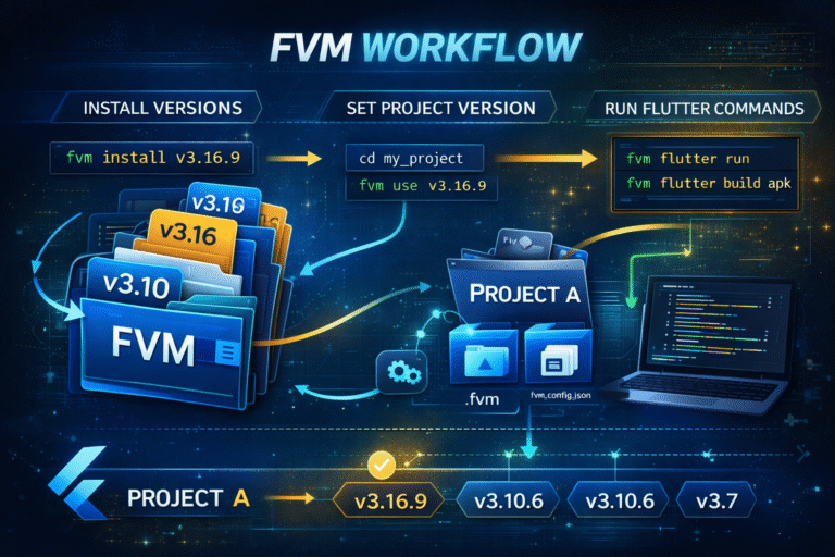 Flutter FVM – Complete Guide to FVM (Flutter Version Management)