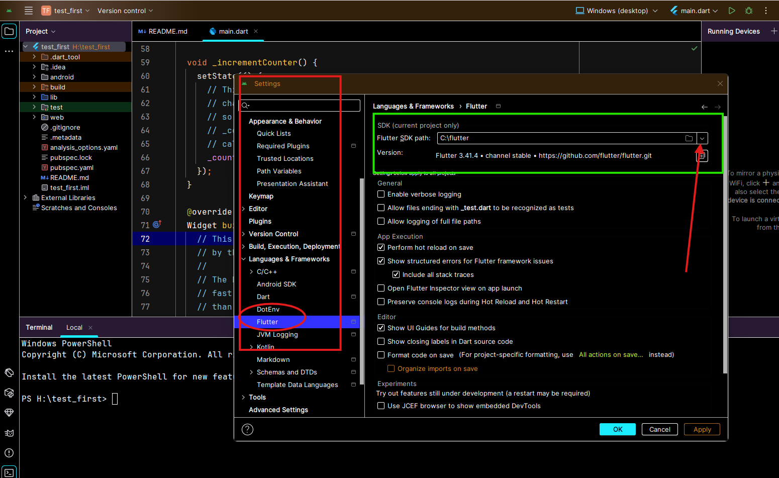 How to Configure Flutter SDK Path in Android Studio